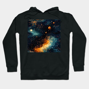 Van Gogh Starry Night Outer Space Pattern 3 Hoodie